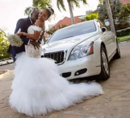 Tassel Train African Mermaid Wedding Dresses 2020 Cap Sleeve lace up Back Embroidery Trumpet Lace Wedding Dress