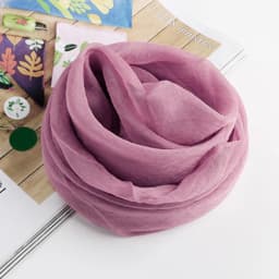 Korean Solid Color Chiffon Square Silk Scarf 70x70CM Summer Sunscreen Thin Transparent Gauze Neck Protection Woman's Shawl P71