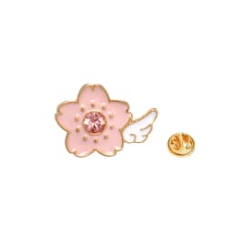 6pcs/set Cute Pink Card Captor Sakura Kero Sword Kinomoto Star Wand Key Enamel Pin Lapel Pin Badge Japanese Anime Collection