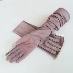 Summer half refers to cycling driving thin long ladies UV protection touch screen cotton sleeve sports fitness gloves B90