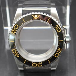 40mm Cases Men's Watch Ceramic Bezel Sapphire Glass Fit NH35 NH36 ETA 2824 Miyota 8215 Movement 28.5mm Dial Submariner Parts