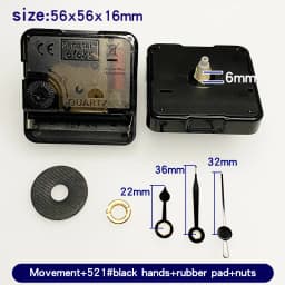 Quartz Clock Movement Kit With Gold Clock Hands Non Ticking Wall Clock Mechanism DIY Clock Making Repair Parts
