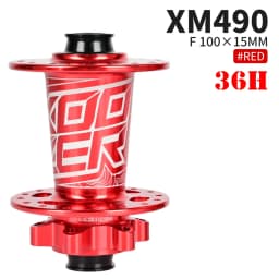 KOOZER XM490 Front Hub NBK 2 Bearing Cube Bushings 100x9MM 100x15MM 28/32/36 Holes Black Red
