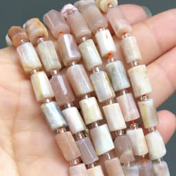 Natural Apatite Lapis lazuli Tiger Eye Jades Beads Faceted Column Loose Beads For Jewelry DIY Making Bracelet Accessories 7.5''
