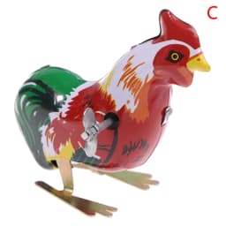 Kids Classic Iron Wind Up Toy Frog Rabbit Rooster Mouse Action Figures Toy For Children Kids Classic Toy
