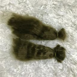10 Pieces / Lot 100% Pure Mohair Reborn Baby Doll Hair With Dark Brown/Gold Color Fit For DIY Reborn Baby Doll Accessories