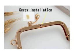 Buds head delicate No hole screw purse frame 10/12.5/15/18/20CM golden DIY Handmade kiss lock bag coin purse