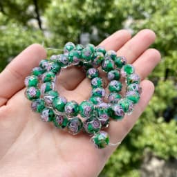 10pcs/lot Multiple Colors 10mm Murano Transparent Glass Beads Lampwork Loose Beads for Bracelet Necklace DIY Jewelry Making