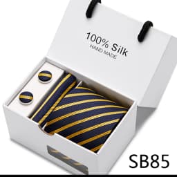 Brand 100% Silk Ties Gift box Office Men Classic Party Wedding striped 7.5cm Silk Wedding Floral Tie Necktie Handkerchief Set
