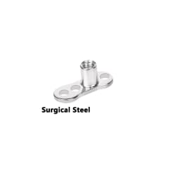 1 PC Surgical Steel Dermal Anchor Moon Shape Micro Dermal Anchor Flower Star Piercings Skin Diver Piercing Body Jewelry 14g