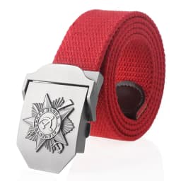 Men Soviet Canvas Belt 3D Great Patriotic War Memorial Metal Buckle Tactical Belts CCCP Army Male Strap Jeans Waistband