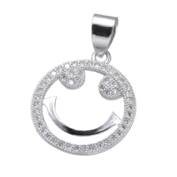 Juya DIY Jewelry Components Cz Paved Glitters Locket Heart Key Charm Pendant Accessories For Women Fashion Jewelry Making