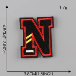 A-Z Letter Patches on Clothes magic paste Patch Military Biker Embroidery Clothing Sticker Applique 26pc Alphabet Diy Logo Brand