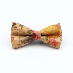 New Floral Cork Wood Bow Ties For Men Women Childern Wedding Casual Party Gift Fashion Novelty Handmade Solid Bowtie Accessories