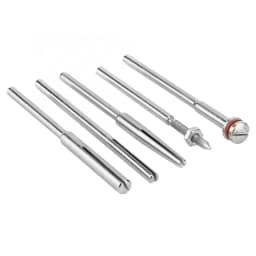 5pcs Sanding Paper Clamp Bar Sandpaper Split Rod Holder Clip Bar Jewelry Making Grinding Polishing Tool Set Jeweler Tools