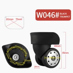 Luggage Wheel Replacement Wheels Suitcase Accessories Universal Casters Rolling Luggage Suitcase Wheeled Accessories Bags Caster