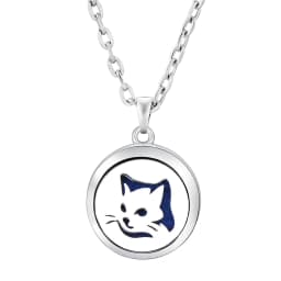Fashion Aromatherapy Diffuser Star Moon Necklace Stainless Steel High Quality Heart-Shaped Essential Oil Lockets Pendant Jewelry