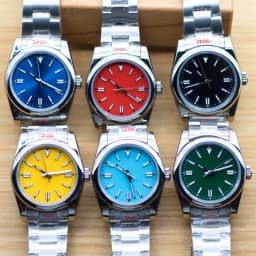 36/39mm Custom Relogio Masculino Custom logo Sapphire Crystal Automatic Men's Watch Japan NH35 Miyota Movement Green Luminous