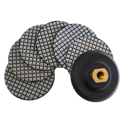 6 Pcs 4 Inch Dry Polishing Pad 100mm Flexible Stone Polishing Pads New Design Marble Granite Stone Wall 4" Sanding Disc