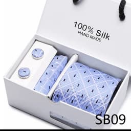 Brand 100% Silk Ties Gift box Office Men Classic Party Wedding striped 7.5cm Silk Wedding Floral Tie Necktie Handkerchief Set