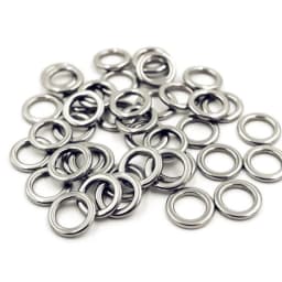 1000pcs Fishing Accessories Solid Stamping Rings SUS304 Lure Bait Fishhook Connecting Jigging Tackles Pesca Wholesale By Bulk
