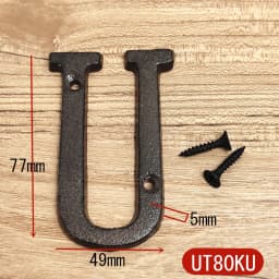 Metal Letters House Numbers Retro 3D Sign Cafe Wall Creative Cast Iron Decoration Doorplate Digital Arabic Furniture Hardware
