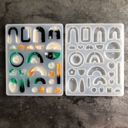 1 Set Geometric Shape Earrings Pendants Silicone Molds Epoxy Resin Mold for DIY Crafts Jewelry Making Resin Pendant Mould