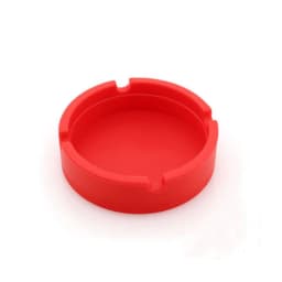 Silicone World Portable Silicone Round Ashtray Durable Soft Eco-friendly Ashtray High Temperature ResistanceAnti-fall Anti-slip