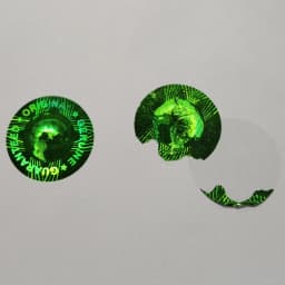 Custom Hologram Sticker Genuine Guaranteed Original Multiple Colors Global Design Logo 3D Laser Holographic Lable Diameter 20mm