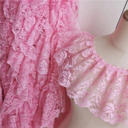 2 Meters/lot 15 Cm Wide Pink Black Red Folds Embroidered Lace Skirt Clothes Home Decoration Lace Accessories SC573