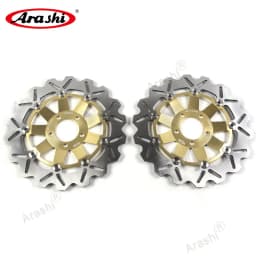 Arashi 1 Pair NINJA ZX6R 1995-2001 CNC Front Brake Disc Rotors For KAWASAKI ZX 6R ZX-6R 600 1995 1996 1997 1998 1999 2000 2001