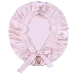 SuyaDream 100% Mulberry Silk Sleep Cap for Women Hair Care Natural 19 Momme Silk Night Bonnet with Adjustable Ribbons