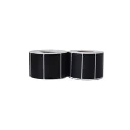 Black Thermal Transfer Label Blank Coated Paper Barcode Adhesive Sticker Waterproof Oil-proof Sticker Label with Belt