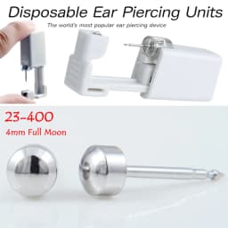 1PC Sterile Disposable No Pain Ear Piercer device Ear Cartilage Piercing Gun Tool Kit Unit Built In CZ Birthstone Earring Stud