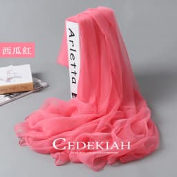 Korean Solid Transparent Chiffon Travel Holiday Beach Towel Sunscreen Shawl Female Summer Air Conditioning Ice Silk Scarf M10