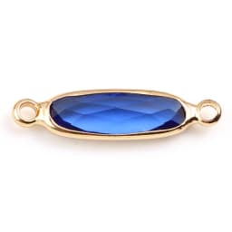 Multicolor Glass Connectors Oval Gold Color Copper Charms DIY Making Necklace Bracelets Women Jewelry Findings,22mm X 6mm,5PCs