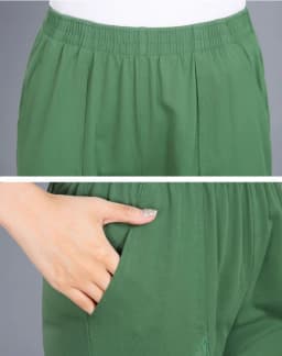 2026 Summer Women's Capris Pants Women Plus Size 4XL Loose Casual Elastic Waist Middle Pants Woman Pure Cotton Clothing