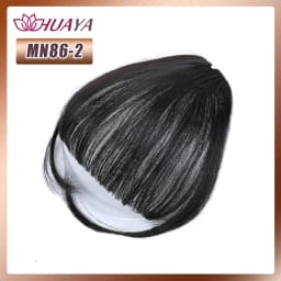 Synthetic Bangs Clip-in Hair Extensions Thick Bangs Hairpieces for Women Daily Heat Resistant Fake Bangs