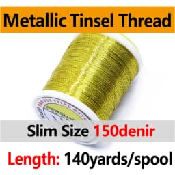 Royal Sissi 140 Yards/Spool 0.2mm Metallic Tinsel Thread 12 Optional Colors Micro Rod Wrapping Repairing Line Jig Hook Binding