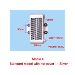 Universal Motorcycle Oil Cooler M12 Oil Delivery Interface Efficient Motorcycle Cooling Radiator Fit 80CC-250CC Engine Motocross