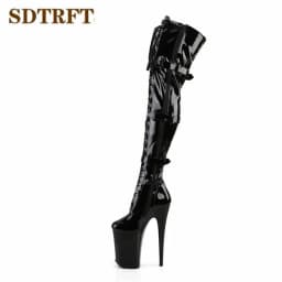 SDTRFT Fashion Show 23cm Thin Heels Over The Knee Boots Platform Unisex Botas Mujer Ladies Wedding Pumps Women's Party Shoes