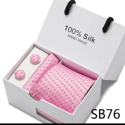 Brand 100% Silk Ties Gift box Office Men Classic Party Wedding striped 7.5cm Silk Wedding Floral Tie Necktie Handkerchief Set
