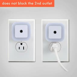 Mini Cute Wall Plug-in LED Night Light Auto Sensor Bedside Lamp For Bedroom Kid's Room Hallway Corridor Stairs EU/US 110V 220V