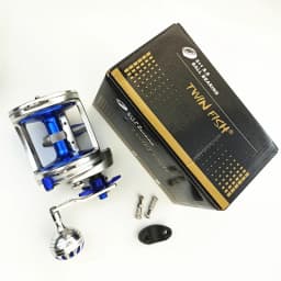 TR10000 Full Metal Heavy Trolling Reel Strong 30kg Drag Power Blue See Boat Fishing Big Drum Reel Right Hand Baitcasting Reel