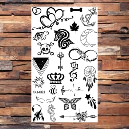 Badge Pirate Temporary Tattoos For Men Adults Realistic Infinite Pirate Ship Lighthouse Fake Tattoo Sticker Body Arm Tatoos DIY