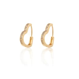 CRMYA Gold Silver Filled Several Sizes Hoop Earring CZ Zircon Heart Higgle Earrings For Women Jewelry Wholesale Aretes De Mujer