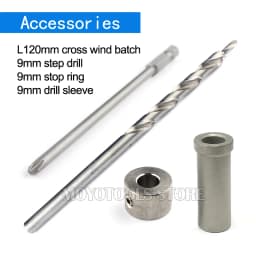 Pocket Plugs Plastic Caps Screw Clamp Drill Bit Sleeve For YOMO Pocket Hole Jig System