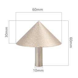 Versery 20-60mm 90 Degree Vacuum Brazed Diamond Countersink Chamfering Tool Drill Bit for Tile Marble Granite Quartz Stone