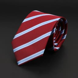 New Men's Tie Classic Red Blue Black Solid Color Stripe 7cm Jacquard Necktie Daily Wear Business Formal Wedding Tie Gift For Men