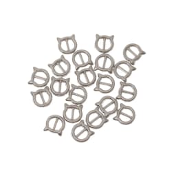 20/40Pcs Adjustment Buckle Mini Metal Doll Tri-glide Belt Buckles Clips DIY Handmade Button Doll Clothes Bags Shoes Accessories